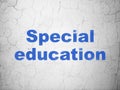 Education concept: Special Education on wall background Royalty Free Stock Photo