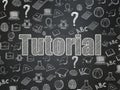 Education concept: Tutorial on School board background Royalty Free Stock Photo