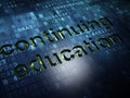 Education concept: Continuing Education on digital