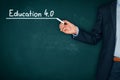 Education 4.0 concept Royalty Free Stock Photo
