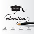 Education concept infographic