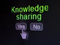 Education concept: Knowledge Sharing on digital