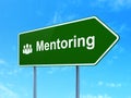 Education concept: Mentoring and Business People Royalty Free Stock Photo