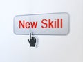 Education concept: New Skills on digital button Royalty Free Stock Photo