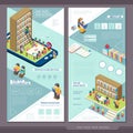 Education concept one page website template design Royalty Free Stock Photo