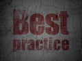 Education concept: Best Practice on grunge wall background Royalty Free Stock Photo