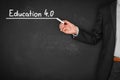 Education 4.0 concept Royalty Free Stock Photo