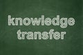 Education concept: Knowledge Transfer on chalkboard background Royalty Free Stock Photo
