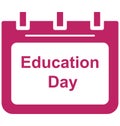 Education day, Education day Special Event day Vector icon that can be easily modified or edit.