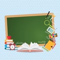 Education design background with open book Royalty Free Stock Photo