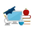 Education easy learning flat icons