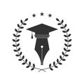 University or academy graduation symbol