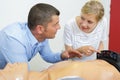education emergency training rescuer cpr Royalty Free Stock Photo