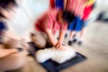 Education of emergency training rescuer CPR, Training for safe life. Royalty Free Stock Photo