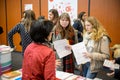 Education Fair to choose career path and vocational counseling Royalty Free Stock Photo