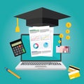 Education finance flat design concept