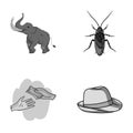 Education, finance and other monochrome icon in cartoon style.animal, clothing icons in set collection.