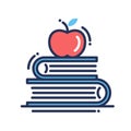 Education flat design single icon