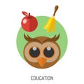 Education Flat Icon Set Royalty Free Stock Photo