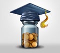 Education fund or scholarships and learning Royalty Free Stock Photo