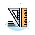 Education, Geometrical, Tools Abstract Flat Color Icon Template