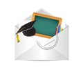 Education grades review letter illustration