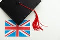 education in Great Britain concept, 3D rendering Royalty Free Stock Photo