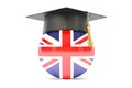 Education in Great Britain concept, 3D rendering Royalty Free Stock Photo