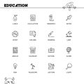 Education icon set