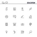 Education icon set