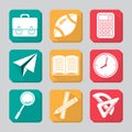 Education icon set