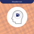 Education icon stock illustration vector Royalty Free Stock Photo