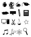 Education icons set