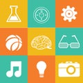education icons. Vector illustration decorative design Royalty Free Stock Photo