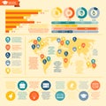 Education Infographics Set Royalty Free Stock Photo