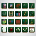 Education ions set. Vector illustration decorative design Royalty Free Stock Photo
