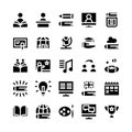 Education & knowledge icon pack_2 Royalty Free Stock Photo