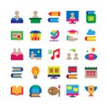 Education & knowledge icon pack_1 Royalty Free Stock Photo