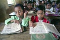 Education, language lesson for girls in classroom