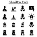 Education & Learning icon set Royalty Free Stock Photo