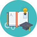 Education, learning, studying concept. Flat design.