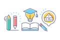 Education_and_learning_vector_concept Royalty Free Stock Photo