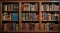 education library shelf