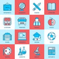 Education Linear Icons