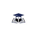 Education Logo, graduation cap education vector icon