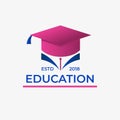 Education Logo with simple design. for educational institutions or courses
