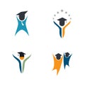 Education logo template vector icon