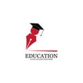 Education Logo Template vector Royalty Free Stock Photo