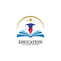 Education Logo Template vector Royalty Free Stock Photo