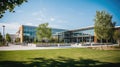 education new school building Royalty Free Stock Photo